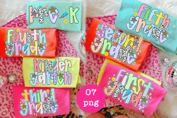Download Preppy Doodle Back to School Bundle Png - School Collection