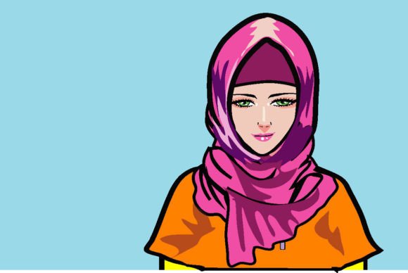 Download Pretty Hijab Girl Vector - Pretty Collection