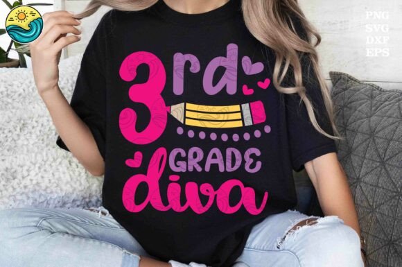 Download 3rd Grade Diva SVG, Back to School SVG - School Collection