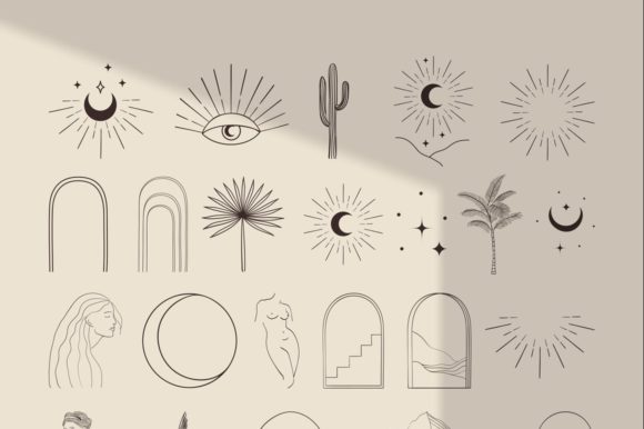 Download Bohemian Modern Arch Logo Elements. Blog - Modern Collection
