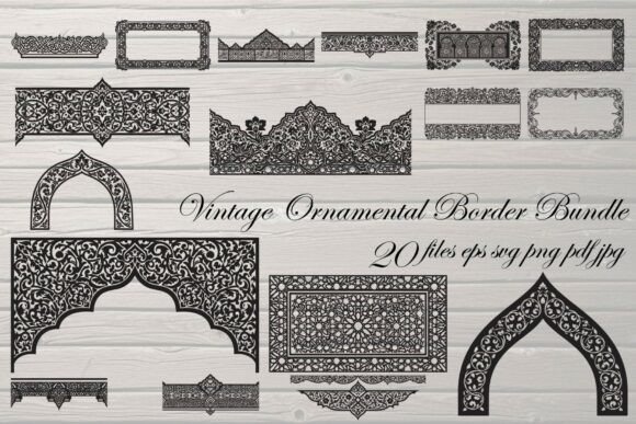 Download Vintage Ornamental Border &amp; Islamic - Islam Collection