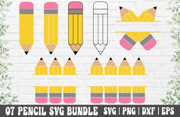 Download Pencil SVG Bundle - Pencil Name Frame - Pencil Collection