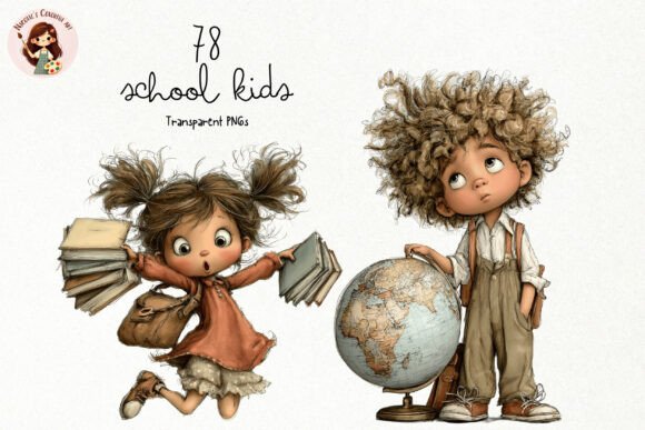 Download Cute School Kids PNG Clipart Bundle - School Collection