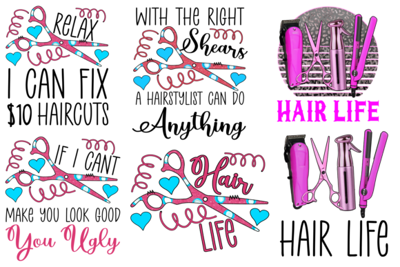 Download Hairstylist Png Sublimation Bundle Hair - Hairstylist Collection